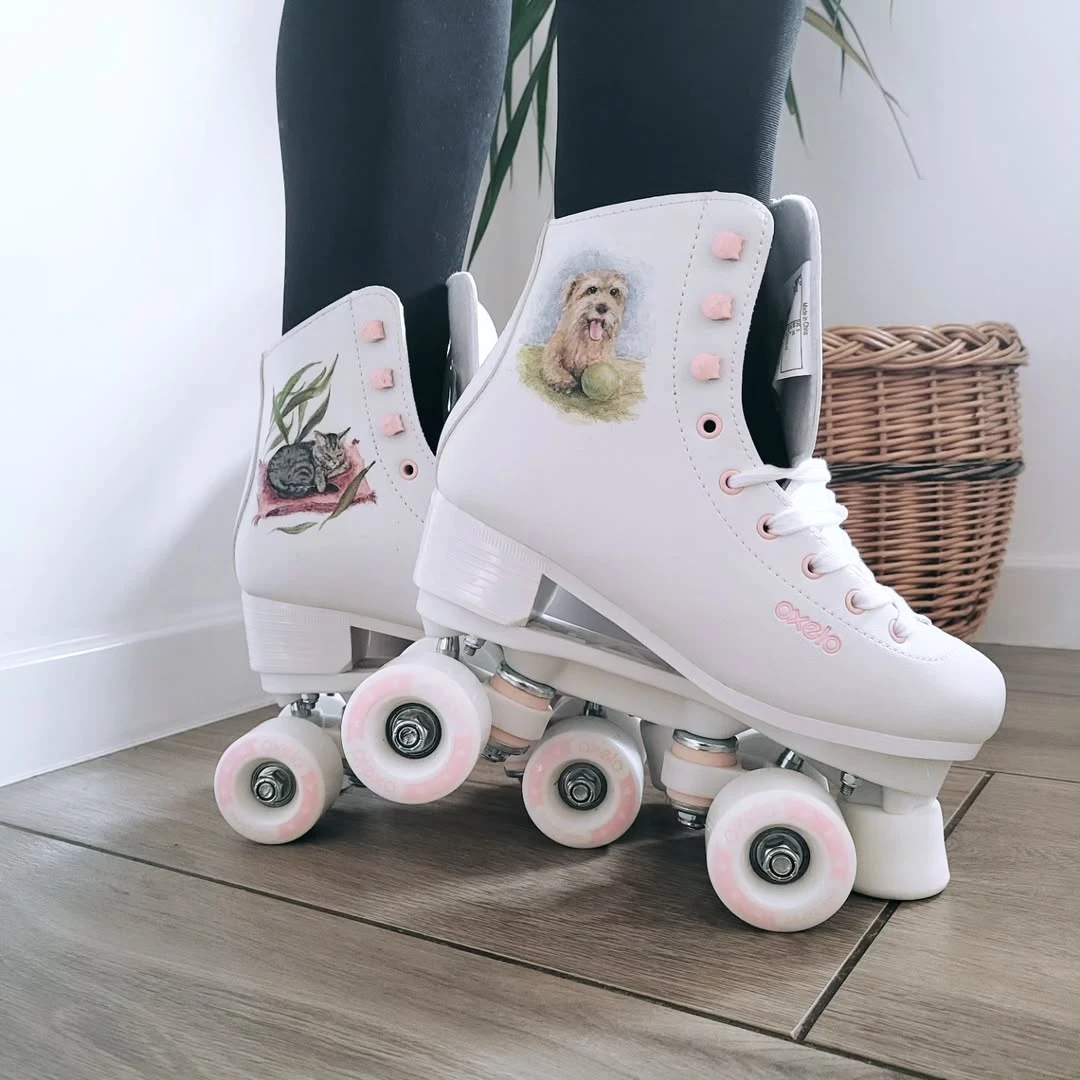 Wrotki - materiał jak buty rowerowe