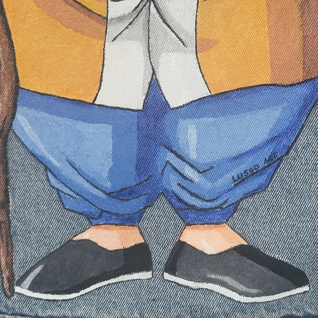 Kurtka jeansowa z motywami anime