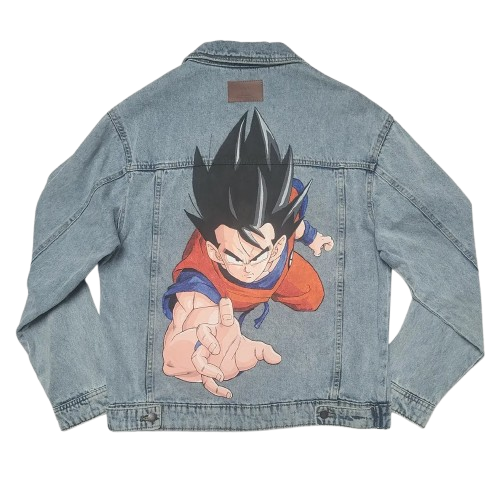 Kurtka jeansowa z motywami anime