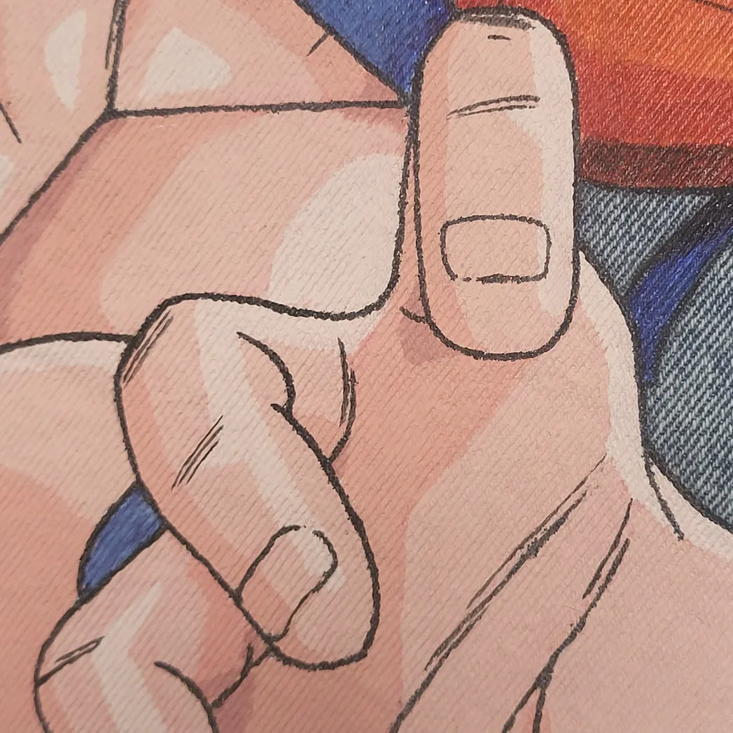 Kurtka jeansowa z motywami anime