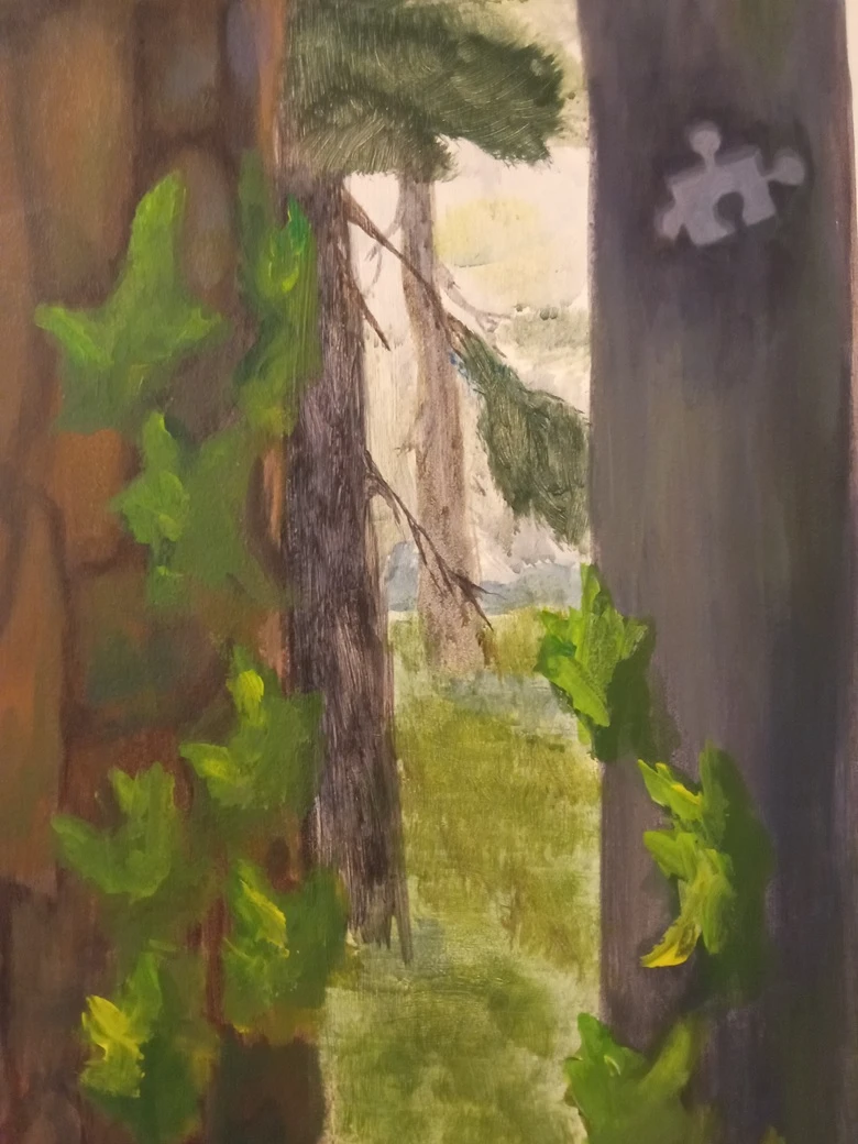 Mural "Drzewo życia z huśtawką"