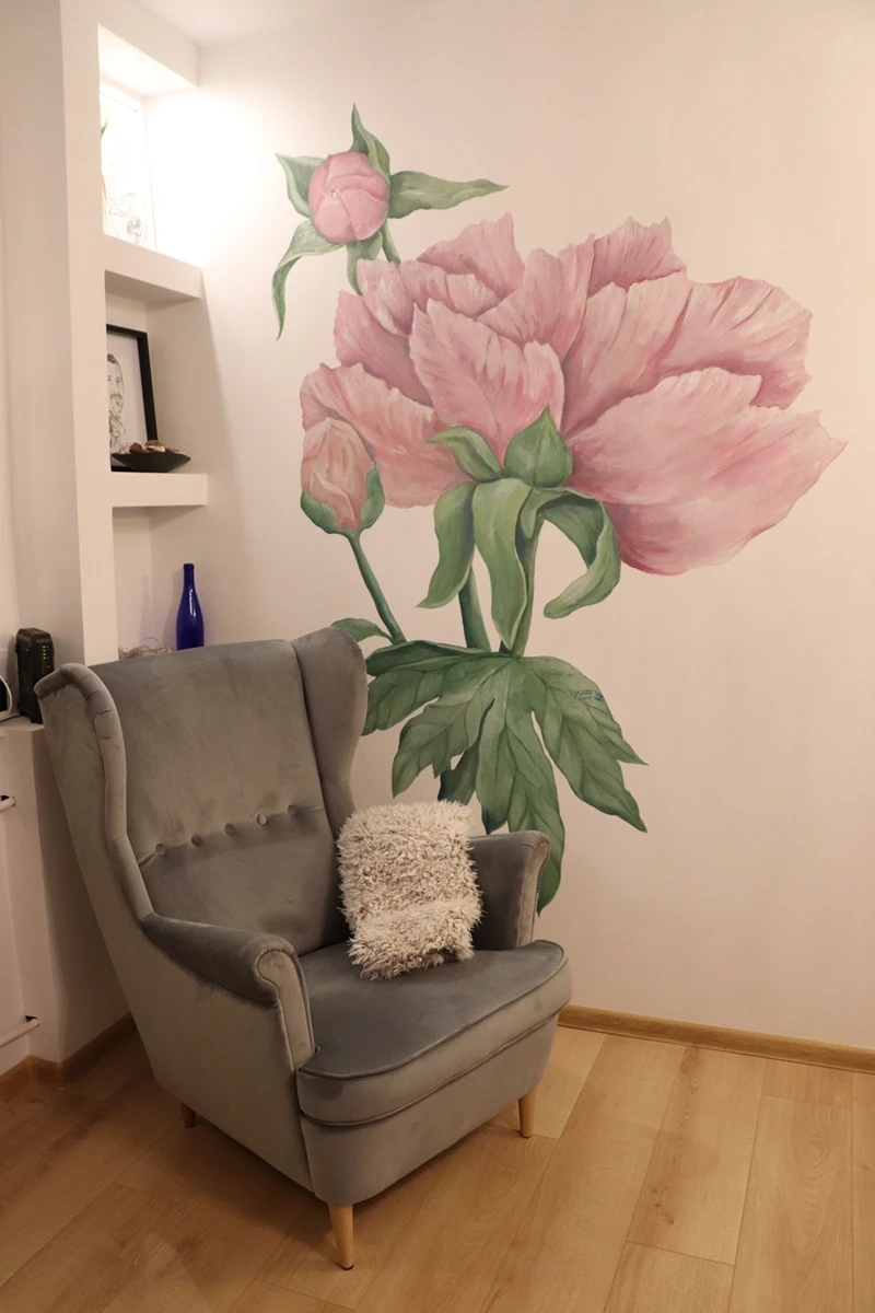 Mural "Jej Wysokość Piwonia"