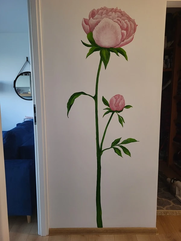 Mural "Jej Wysokość Piwonia"