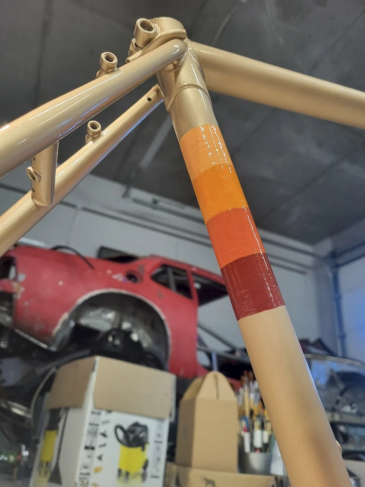 Rama rowerowa — Projekt Porsche Surfari