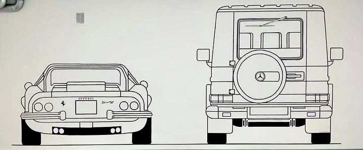 Murale artystyczne z motywami motoryzacyjnymi
